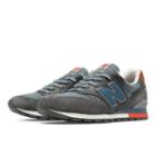 New Balance 996 Distinct Retro Ski Men's Made In Usa Shoes - Grey, Chambray, Red (m996dski)