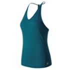 New Balance 63462 Women's Free Flow Tank - Blue (wt63462csy)