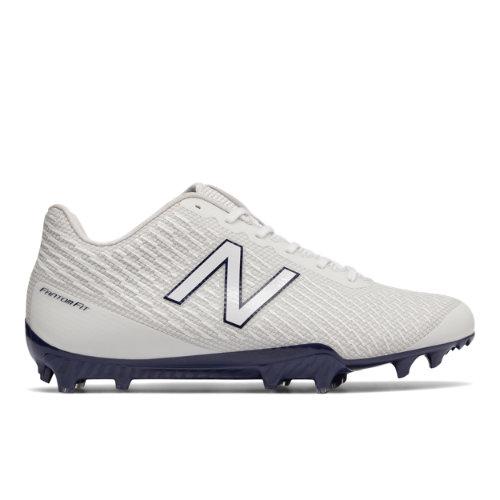 New Balance Burn X Low-cut Men's Lacrosse Shoes - White/blue (burnxlpb)