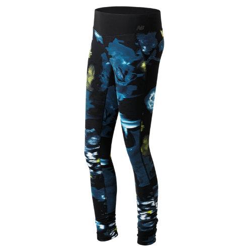 New Balance 61145 Women's Urban Floral Premium Performance Tight - Navy/yellow/blue (wp61145ufl)