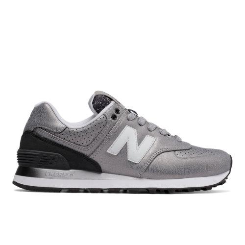 New Balance 574 Gradient Women's 574 Shoes - Silver/black (wl574rac)
