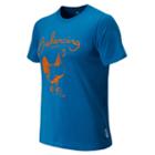 New Balance 5162 Men's Chicken Tee - Wave Blue, Orange (emet5162wab)