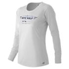 New Balance 53142 Women's United Nyc Half Ls Tee - White (wt53142vwt)