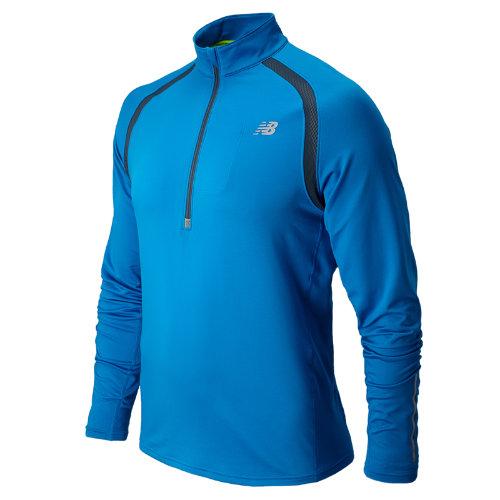 New Balance 4328 Men's Impact Half Zip - Laser Blue, Petrol (mrt4328lsb)