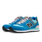 New Balance 574 Palm Springs Women's 574 Shoes - Blue Atoll, Pink, Black (wl574bfl)
