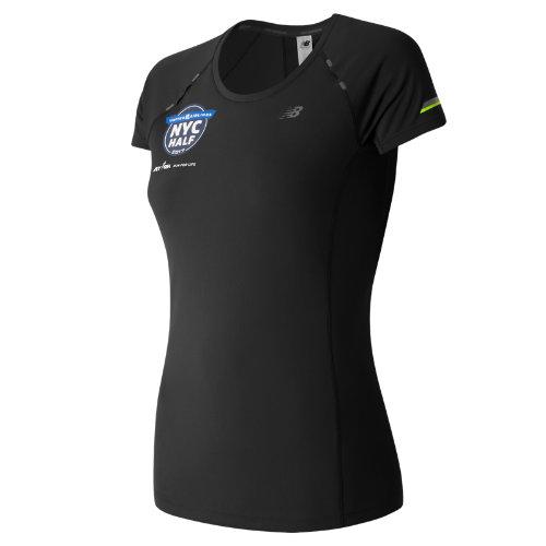 New Balance 63223 Women's United Nyc Half Nb Ice Ss Tee - Black (wt63223vbkk)