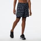 New Balance Men's R.w.tech Printed 7in 2-in-1 Short