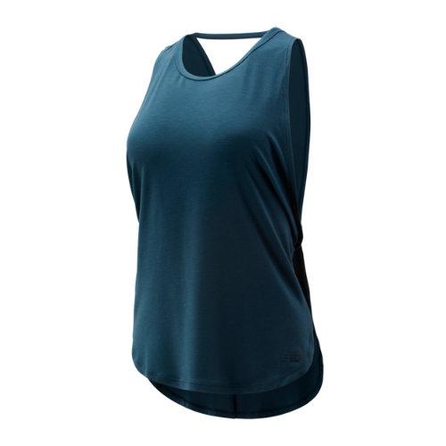 New Balance 93488 Women's Evolve Relaxed Tank - Green (wt93488scr)