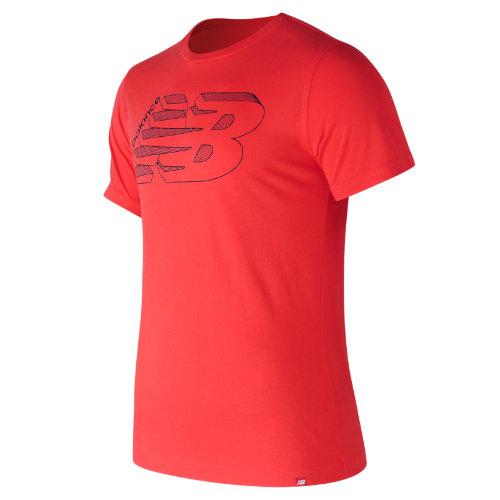 New Balance 73582 Men's Og Tee - Red (mt73582enr)