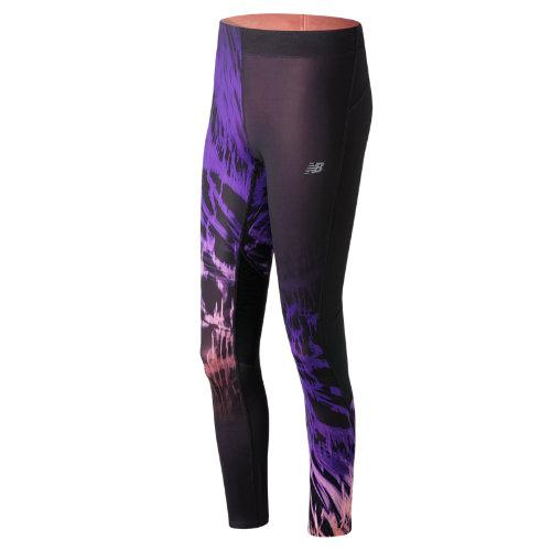New Balance 71230 Women's Impact Premium Printed Tight - Pink/black/purple (wp71230elg)