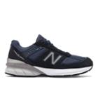 New Balance Made In Us 990v5 Women's Made In Usa Shoes - Navy/silver (w990nv5)