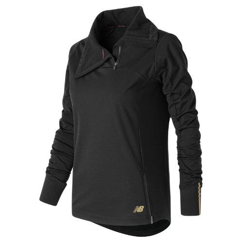 New Balance 63123 Women's Soft Shell Quarter Zip - Black (wt63123bk)