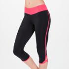 New Balance 4190 Women's Crossover Capri - Black, Watermelon (wfp4190wtm)