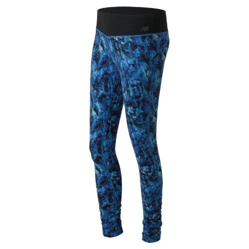 New Balance 61145 Women's Majestic Feather Camo Premium Performance Tight - Grey/blue (wp61145mjc)
