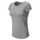 New Balance 5197 Women's Heathered Short Sleeve - Athletic Grey (wft5197ag)