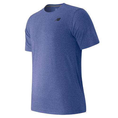 New Balance 53081 Men's Short Sleeve Heather Tech Tee - Blue (mt53081mbh)