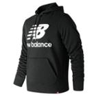 New Balance 91547 Men's Essentials Stacked Logo Po Hoodie - Black (mt91547bk)
