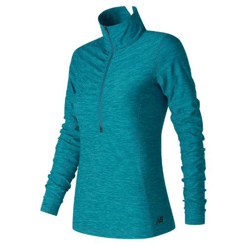 New Balance 71102 Women's In Transit Half Zip - Blue (wt71102mch)