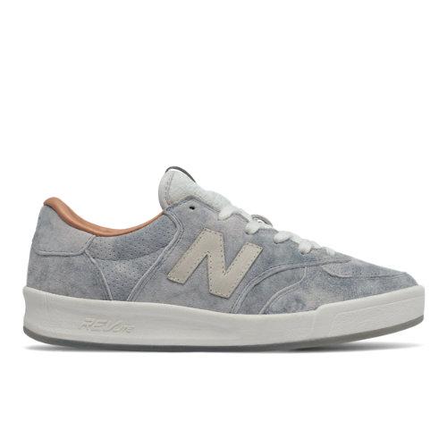 New Balance 300 Nb Grey Women's Court Classics Shoes - Silver/off White (wrt300gd)