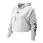 New Balance 91168 Women's Womens Day Energize Crop Hoodie - White (wt91168wt)