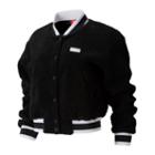 New Balance 93508 Women's Nb Athletics Stadium Sherpa Bomber - Black (wj93508bk)