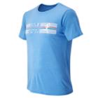 New Balance 63802 Men's Signature Basics Usa Graphic Tee - Blue (mt63802ebl)