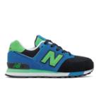 New Balance 574 Cut And Paste Kids' Pre-school Lifestyle Shoes - Black/blue/green (kl574adp)