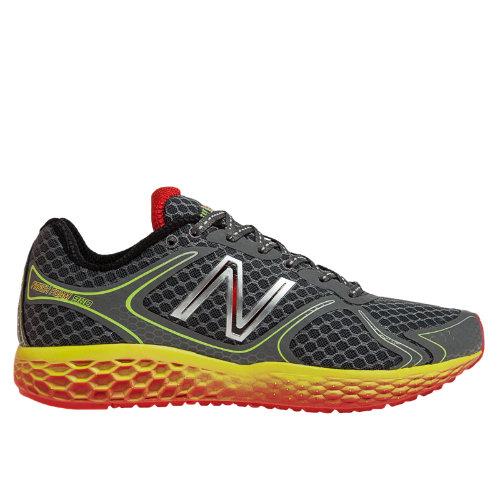 New Balance Fresh Foam 980 Men's Neutral Cushioning Shoes - Dark Heather Grey, Red, Yellow (m980gr)