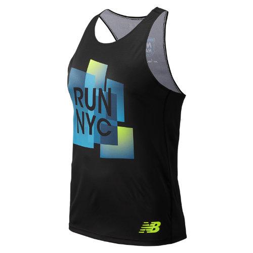 New Balance 80298 Men's United Airlines Nyc Half Singlet - (mt80298c)
