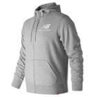 New Balance 91549 Men's Essentials Stacked Logo Full Zip Hoodie - (mj91549)