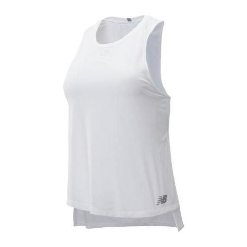New Balance 93271 Women's Impact Run Mesh Tank - White (wt93271wt)