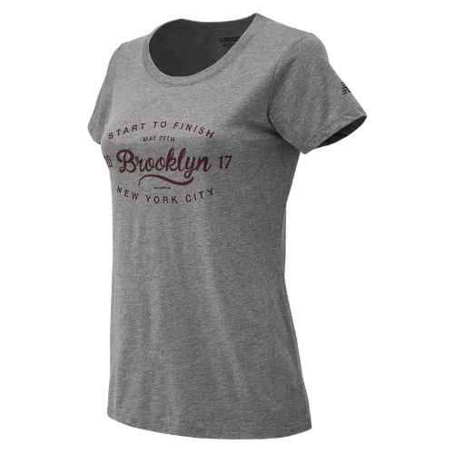 New Balance 71616 Women's Brooklyn Half Collegiate Tee - Grey (wt71616vgry)