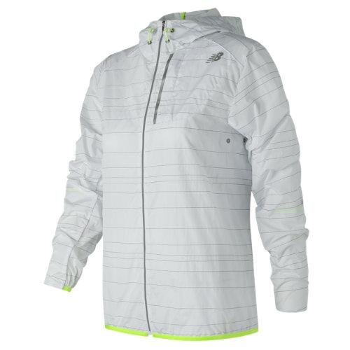 New Balance 71203 Women's Reflective Light Packable Jacket - White (wj71203wt)