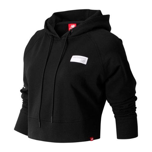 New Balance 91587 Women's Brooklyn Half Essentials Cropped Finisher Hoodie - (wt91587f)