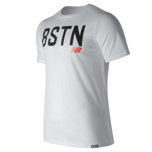 New Balance 71535 Men's Boston Graphic Tee - White (mt71535wt)