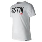 New Balance 71535 Men's Boston Graphic Tee - White (mt71535wt)