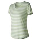 New Balance 71560 Women's Stripe Scoop Neck Tee - (wt71560)