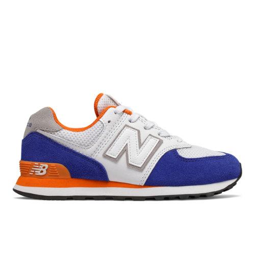 New Balance 574 Summer Sport Kids' Pre-school Lifestyle Shoes - Blue/orange (pc574nsd)
