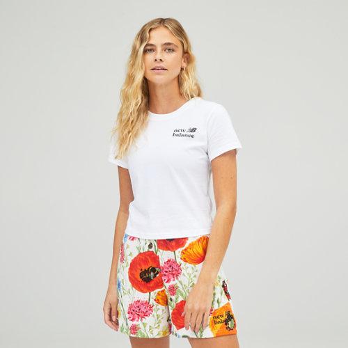 New Balance Women's Nb Essentials Super Bloom Slim Tee