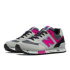 New Balance 90s Outdoor 574 Women's 574 Shoes - Grey, Exuberant Pink, Black (wl574ogp)