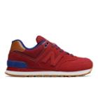 New Balance 574 Collegiate Women's 574 Shoes - Red (wl574amd)