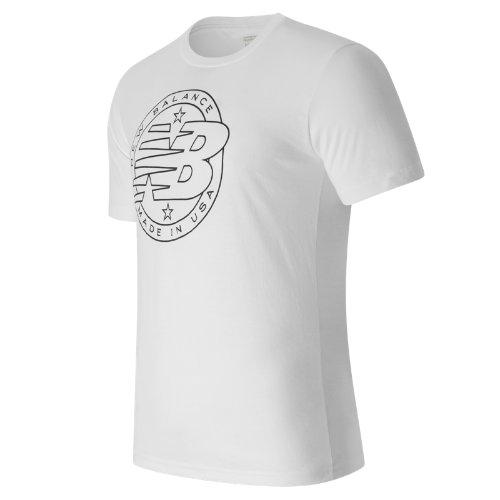 New Balance 63519 Men's Emblem Tee - White (mt63519wt)