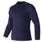 New Balance 73035 Men's Aeronamic Thermal Long Sleeve - Navy (mt73035pgm)