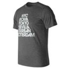 New Balance 71091 Men's Heather Graphic Tee - Grey/white (mt71091bkh)