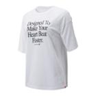 New Balance 93549 Women's Nb Athletics Archive Heart Tee - White (wt93549wt)