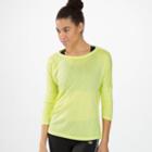New Balance 4185 Women's Inspire 3/4 Sleeve Coverup - Sunny Lime (wft4185syl)