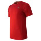 New Balance 53066 Men's Accelerate Short Sleeve Printed Top - Classic Red Print (mt53066cpi)