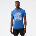 New Balance Men's United Airlines Nyc Half Finisher Map Short Sleeve