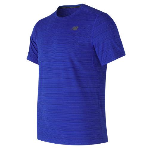 New Balance 73054 Men's Fantom Force Short Sleeve Top - Blue (mt73054try)