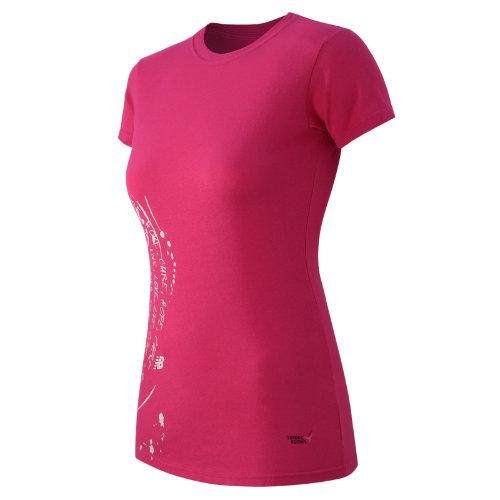 New Balance 61136 Women's Pink Ribbon Circle Mantra Tee - Magenta (rwt61136mag)